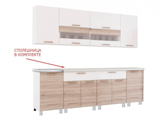 Готовая кухня Айсбери 2.4 м фото